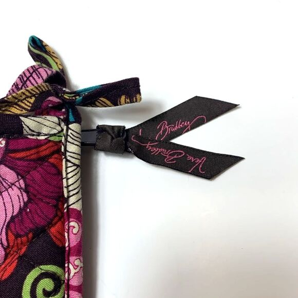 Vera Bradley Floral Multicolored Floral Zip Top Makeup Cosmetic Bag - Picture 3 of 8